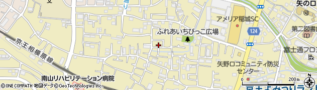 東京都稲城市矢野口2733-1周辺の地図