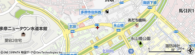 一本堂　多摩永山店周辺の地図