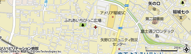 東京都稲城市矢野口2545-20周辺の地図