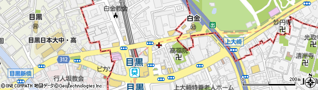ファミリーマート目黒駅東店周辺の地図