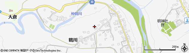 山梨県上野原市鶴川145周辺の地図