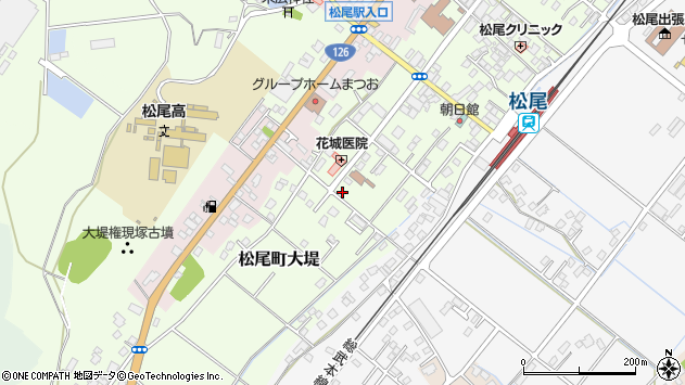 〒289-1527 千葉県山武市松尾町大堤の地図