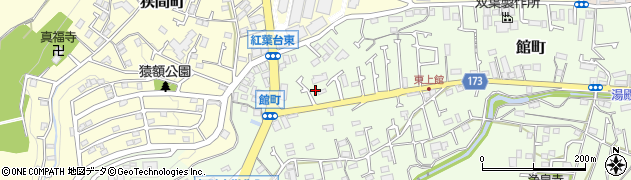 東京都八王子市館町495周辺の地図