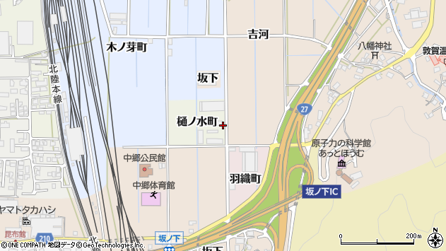 〒914-0025 福井県敦賀市樋ノ水町の地図