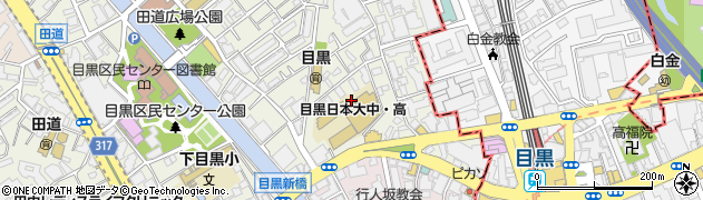目黒日本大学中学校周辺の地図