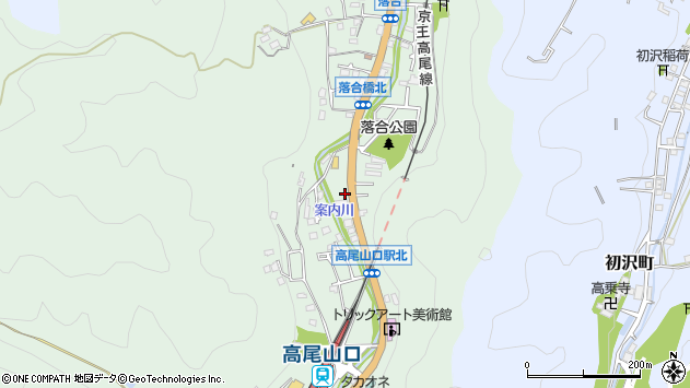 〒193-0844 東京都八王子市高尾町の地図