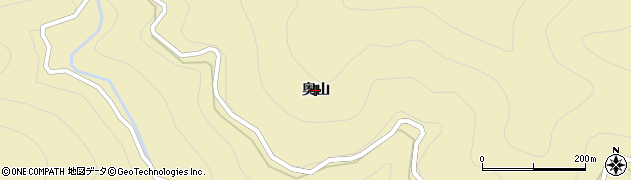 山梨県大月市賑岡町（奥山）周辺の地図