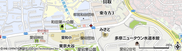 多摩和田郵便局周辺の地図