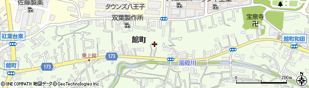 東京都八王子市館町402周辺の地図