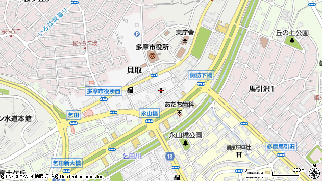 〒206-0012 東京都多摩市貝取の地図