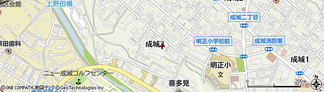 東京都世田谷区成城3丁目13周辺の地図