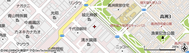 千葉県浦安市港3周辺の地図