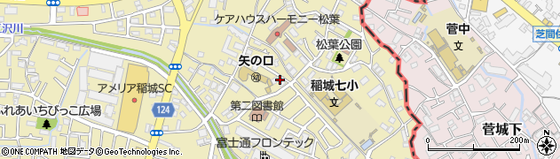 東京都稲城市矢野口1790周辺の地図