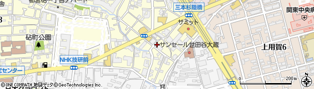 東京都世田谷区砧1丁目3周辺の地図