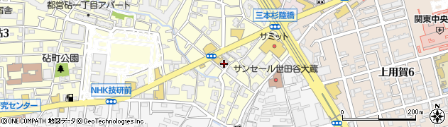 東京都世田谷区砧1丁目3-7周辺の地図
