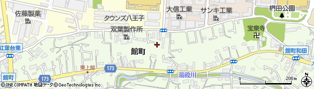 東京都八王子市館町452周辺の地図