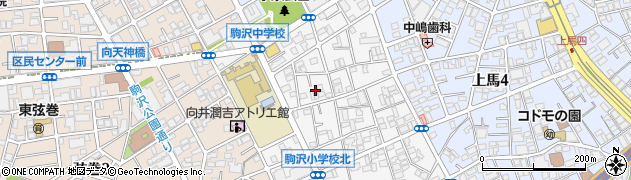 東京都世田谷区駒沢2丁目45周辺の地図