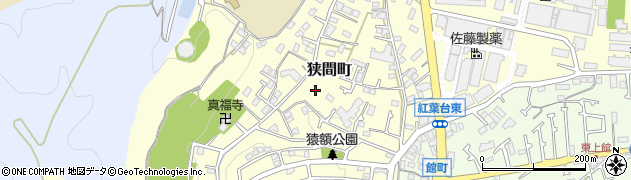 東京都八王子市狭間町周辺の地図