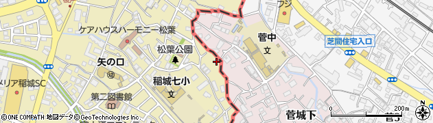東京都稲城市矢野口2021周辺の地図