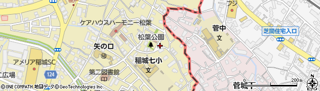 東京都稲城市矢野口2014周辺の地図