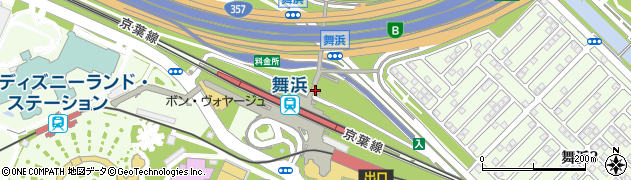 浦安市舞浜駅前行政サービスセンター周辺の地図