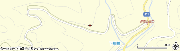 岐阜県中津川市川上（丸野）周辺の地図