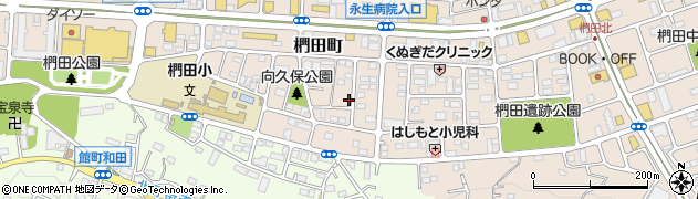 東京都八王子市椚田町周辺の地図