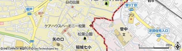 東京都稲城市矢野口1880周辺の地図