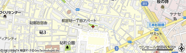 東京都世田谷区砧1丁目12周辺の地図
