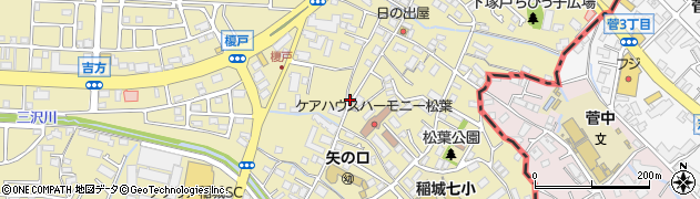 東京都稲城市矢野口1741周辺の地図