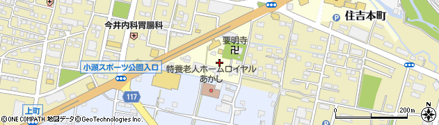 山梨県甲府市住吉本町周辺の地図