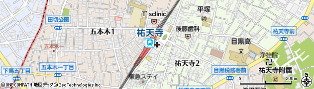 セブンイレブン目黒祐天寺店周辺の地図