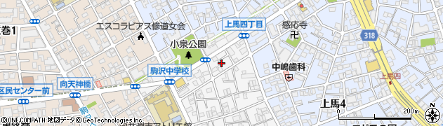 東京都世田谷区駒沢2丁目59周辺の地図