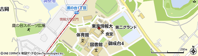 東京情報大学　情報サービスセンター図書情報部周辺の地図