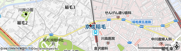 ミニストップ京成稲毛駅前店周辺の地図