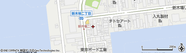 東京都江東区新木場2丁目10周辺の地図