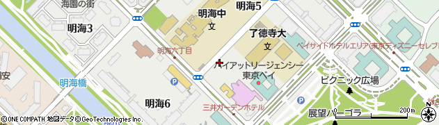 アートグレイス ウエディングコースト 東京ベイ周辺の地図