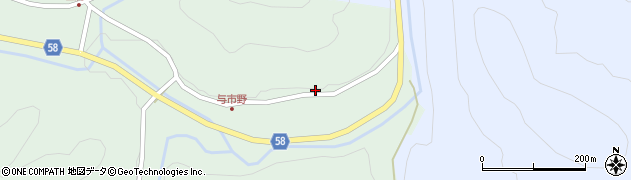 岐阜県下呂市金山町菅田笹洞1258周辺の地図