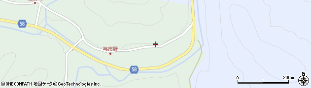 岐阜県下呂市金山町菅田笹洞1258-1周辺の地図