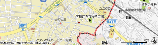 東京都稲城市矢野口557周辺の地図