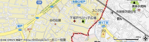 東京都稲城市矢野口554周辺の地図