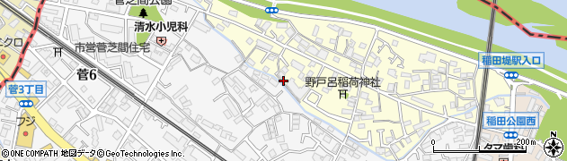 神奈川県川崎市多摩区菅野戸呂周辺の地図