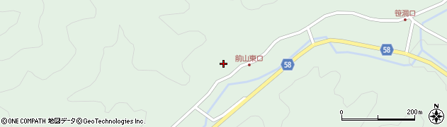 岐阜県下呂市金山町菅田笹洞619周辺の地図
