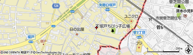 東京都稲城市矢野口564周辺の地図
