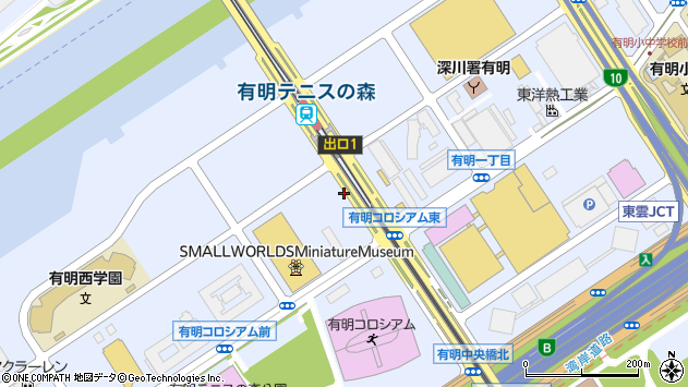 〒135-0063 東京都江東区有明の地図