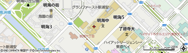 千葉県浦安市明海周辺の地図