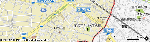 東京都稲城市矢野口566-1周辺の地図