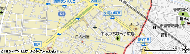 東京都稲城市矢野口596周辺の地図