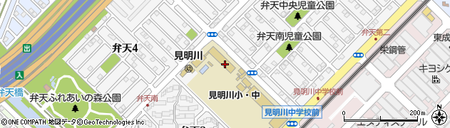 浦安市立見明川小学校　地区児童育成クラブ周辺の地図