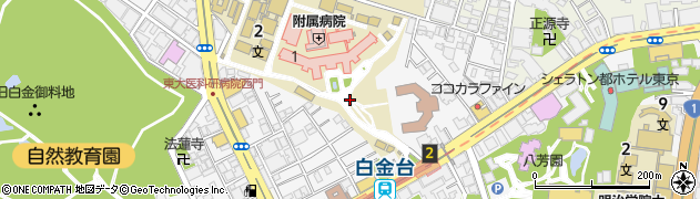 東京都港区白金台4丁目周辺の地図